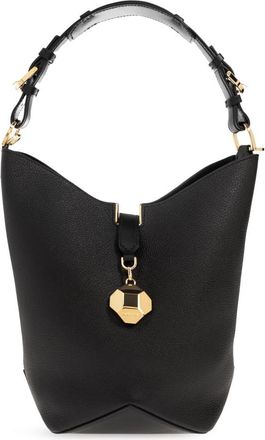 Lanvin Catch Medium Bucket Bag - Dames - Schoudertassen - Zwart - ONE Size - Leer - Tassen
