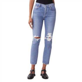 A Gold E Womens Riley High Rise Straight Jean In Whiplash