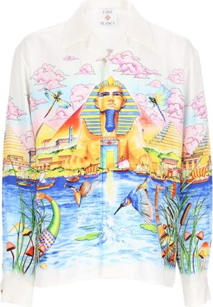 Casablanca Vibrant Multicolored Egyptian-Inspired Shirt