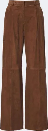 Arma Dena suede wide-leg pants