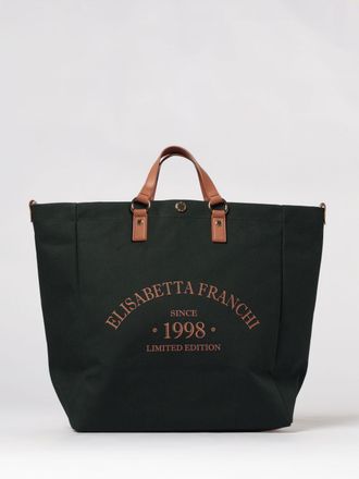 Elisabetta Franchi Borsa Elisabetta Franchi in canvas di cotone con logo
