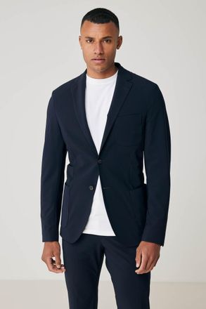 Genti Dynamic stretch colbert donkerblauw