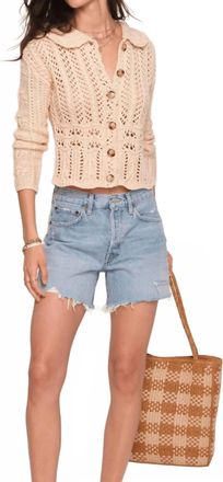 Heartloom Irene Button Down Cardigan In Cream