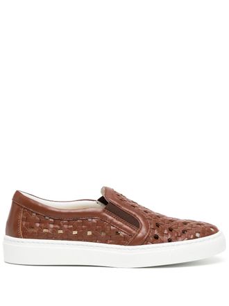 Madison.Maison Leren sneakers - Bruin