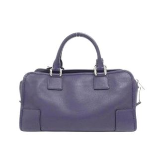 Loewe Pre-owned Amazona Calf Handbag - Dames - Pre-owned - Paars - Maat: ONE Size Leer