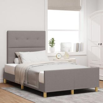 vidaXL vidaXL Bed Frame Taupe 120x200 cm Fabric