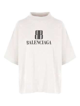 Tシャツ・カットソー BALENCIAGA T-SHIRTS WHITE COTTON T-SHIRT Balenciaga T-Shirt XS