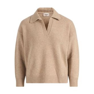 Max Mara Truien & Vesten, Dames, Beige, XS, Lange gebreide trui