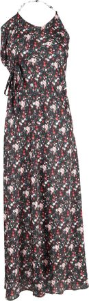 Paco Rabanne Paco Rabanne maxi-jurk met bloemenprint en schakelketting in veelkleurig polyester