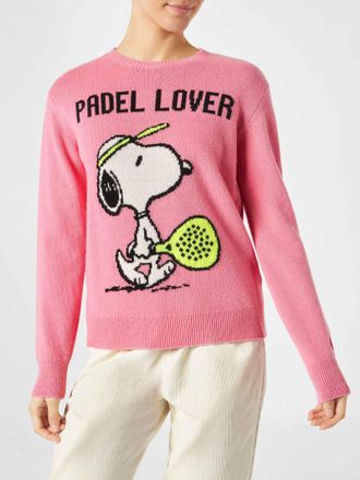 MC2 Saint Barth Woman Sweater With Snoopy Print Peanuts Special Edition