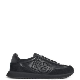 Dolce & Gabbana Sneakers, male, Black, Size: 9 1/2 US Cushion Calfskin Sneaker
