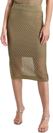 DKNY Dkny Open Stitch Corded Skirt