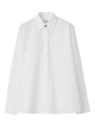 Burberry oversized cotton poplin shirt - White