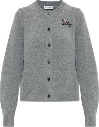 Burberry Cardigan Sienna - Dames - Vesten - Grijs - S - Wol - Truien & Vesten