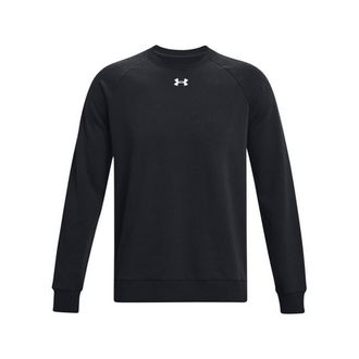 Under Armour Unisex Adult Rival Fleece Crew Neck Sweatshirt (Black/White)