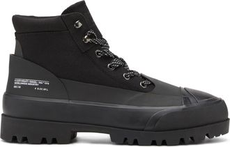 Diesel D-Hiko Bt X - Ankle boots in ballistic nylon - Boots - Man - Black
