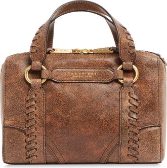 The Bridge Structured Rectangular Handbag with Whipstitch Detailing