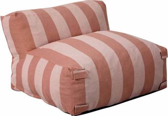 Oviala Sill&oacute;n de jard&iacute;n a rayas para un sof&aacute; modular terracota