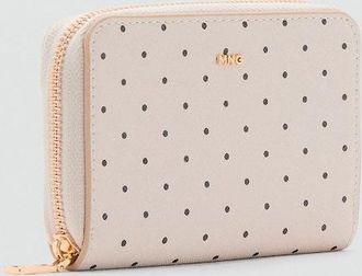 Mango Portafoglio pois bianco sporco - Donna - Taglia unica - MANGO