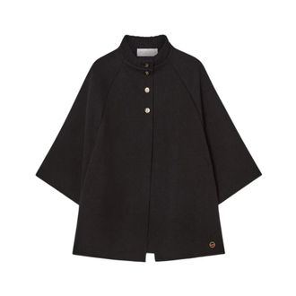 Busnel Lucine Cape - Jackets - Mujer - Negro - M