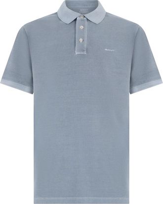 GANT Sunfaded Piqu&eacute; Polo Shirt - Heren - Polos - Blauw - L - Katoen - Tops