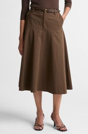 Vince Utility Flare Midi Skirt in Willow at Nordstrom, Size 16