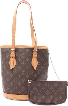 Louis Vuitton Borsa a secchiello PM con monogramma 2002 - Marrone