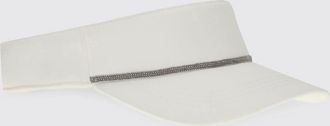 Brunello Cucinelli Visiera Brunello Cucinelli in nylon con Shiny Band