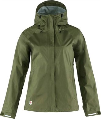 Fj&auml;llr&auml;ven Womens High Coast Hydratic Jacket In Green