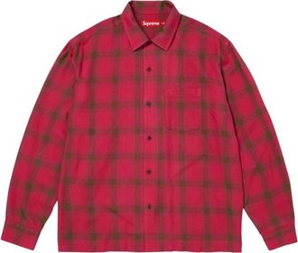 SUPREME SS26 Shadow Plaid Rayon Shirt Magenta SUP-SS26-138-MAG