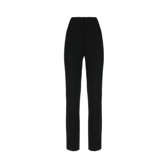 Alberta Ferretti Alberta Ferretti, Slim-fit Trousers, female, Black, Size: M High-waisted Trousers