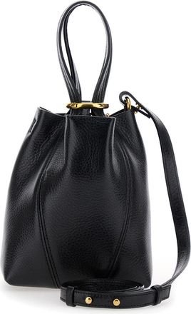 Chlo&eacute; Womens Shoulder Bag Spin Black Leather