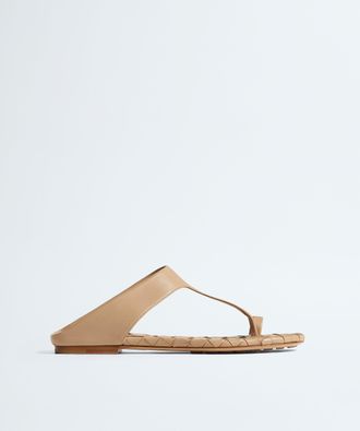 Bottega Veneta Livia Flat Thong - White - Women - 10