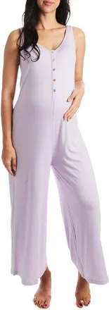 Everly Grey Luana During & After Maternity/Nursing Romper in Lavender at Nordstrom, Size X-Small