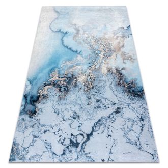 RugsX Rugsx - Alfombra Lavable Andre 2248 M&aacute;rmol, Antideslizante - Azul Blue 160x220 Cm