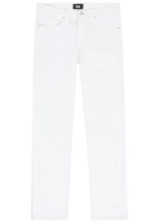 Paige Normandie Slim Straight-leg Jeans - White - 38 (W38 / Xxl)