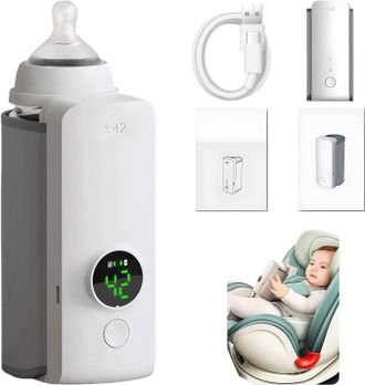 OEM Calentador De Biberones Port&aacute;til 2025, Calentador El&eacute;ctrico De Leche Materna, Calentador De Biberones Inal&aacute;mbrico Usb, Calentador De Biberones Port&aacute;ti