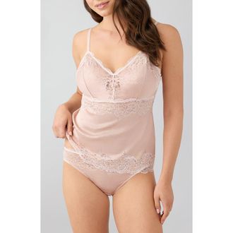 Wacoal Modern Affair Lace Camisole in Rose Dust/Angel Wing at Nordstrom, Size X-Large