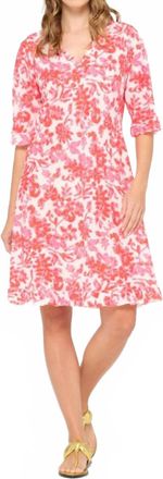 Oneseason Antigua Middy Indi Dress In Pink