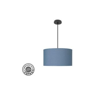 Fabrilamp Colgante moda 2xe27 negro/azul regx40x40 cm c/difusor