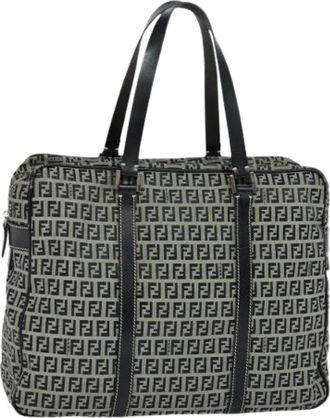 Fendi Pre-owned Tote Bags, female, Multicolor, Size: ONE SIZE Pre-owned Handbag In Zucchino Canvas