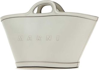 Marni Womens Top Handle Bag White Bovine Leather