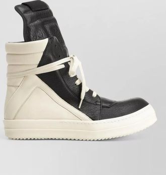 Rick Owens leather high-top sneakers