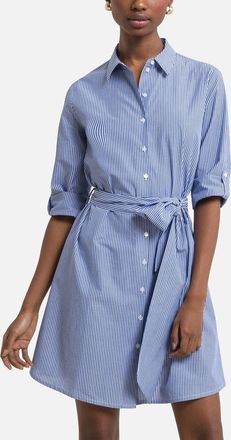 Jacqueline de Yong Wijd uitlopende jurk met 3/4 mouwen