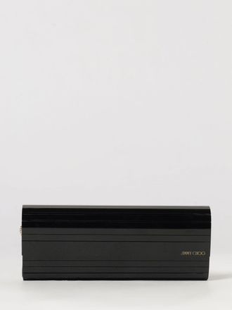 Jimmy Choo London Sweetie Rigid Plexy Clutch with a Metal Mesh Shoulder Strap