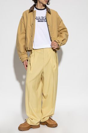 Marni T-shirt With Logo, Mens, White