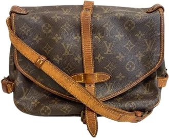 Louis Vuitton Pre-owned Cross Body Bags, female, Brown, Size: ONE SIZE Pre-owned Saumur 30 Shoulder Bag
