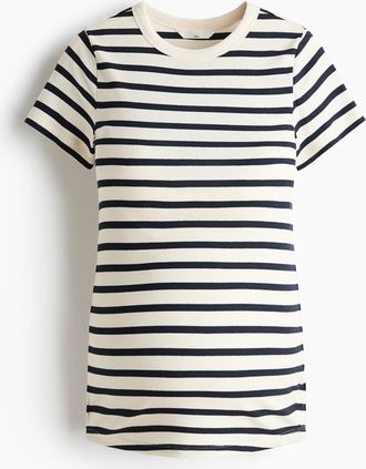 H&M MAMA Geripptes Shirt - Blue