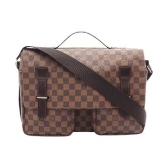 Louis Vuitton Pre-owned Cross Body Bags, male, Brown, Size: ONE SIZE Pre-owned Broadway Damier Shoulder Bag