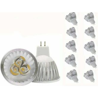 OEM Bombilla Led Mr16, 3w Blanco C&aacute;lido Gu5.3, Bombilla Led Puntual De 12v 3w, Adecuada Para Iluminaci&oacute;n Empotrada En Riel, Equivalente A Hal&oacute;gena De 20w,